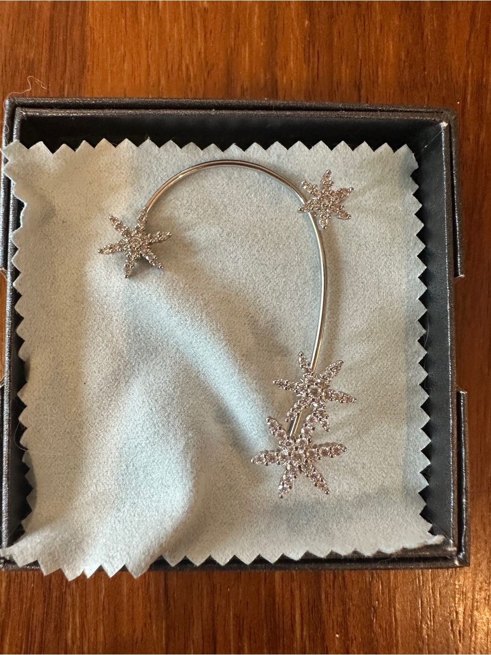 Silver Starburst Ear Cuff - Women's Accessory